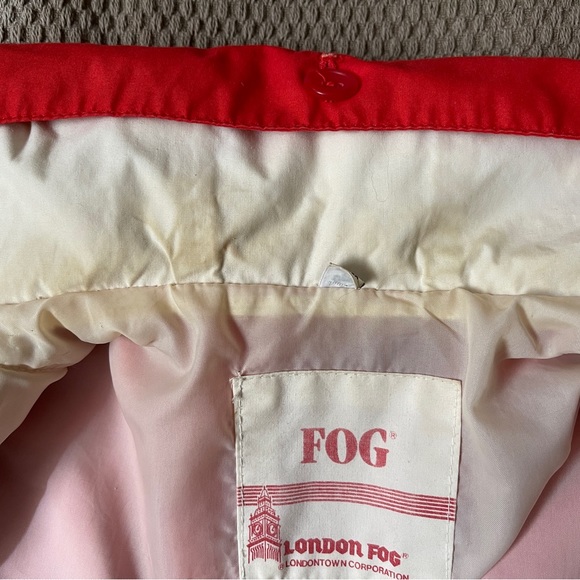 FOG Rain Fall/Spring Jacket Red with Hood - Picture 12 of 12